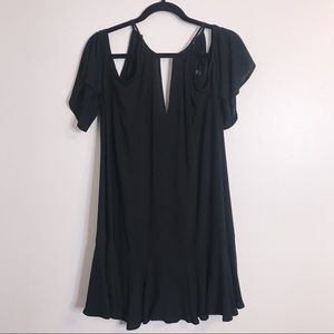 AZALEA Cold Shoulder Black Dress